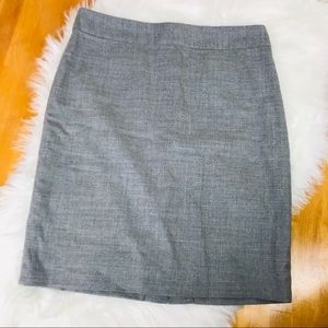 J.Crew The Pencil Skirt Gray Wool Womens Sz 6